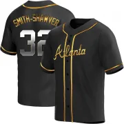 Black Golden Replica AJ Smith-Shawver Men's Atlanta Alternate Jersey