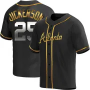 Black Golden Replica Alex Dickerson Youth Atlanta Alternate Jersey