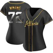 Black Golden Replica Allan Winans Women's Atlanta Alternate Jersey