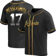 Black Golden Replica Andy Messersmith Men's Atlanta Alternate Jersey