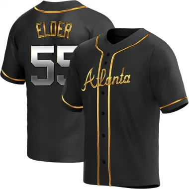 Black Golden Replica Bryce Elder Men's Atlanta Alternate Jersey