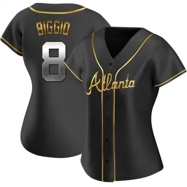 Black Golden Replica Cavan Biggio Women's Atlanta Alternate Jersey