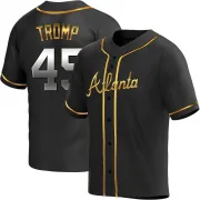 Black Golden Replica Chadwick Tromp Men's Atlanta Alternate Jersey