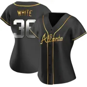 Black Golden Replica Eli White Women's Atlanta Alternate Jersey