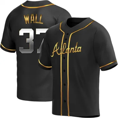 Black Golden Replica Forrest Wall Men's Atlanta Alternate Jersey