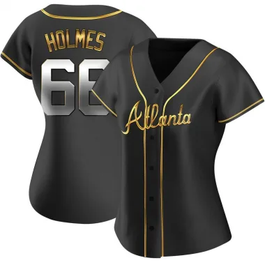 Black Golden Replica Grant Holmes Women's Atlanta Alternate Jersey