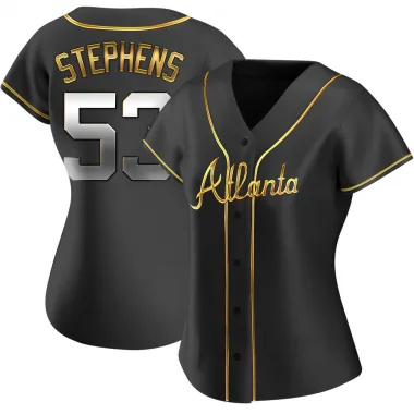 Black Golden Replica Jackson Stephens Women's Atlanta Alternate Jersey