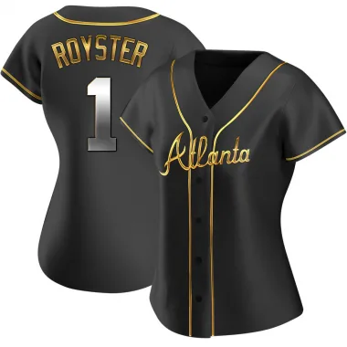 Black Golden Replica Jerry Royster Women's Atlanta Alternate Jersey