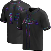 Black Holographic Replica Bryan De La Cruz Youth Atlanta Alternate Jersey