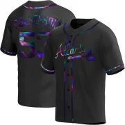 Black Holographic Replica Charlie Culberson Youth Atlanta Alternate Jersey