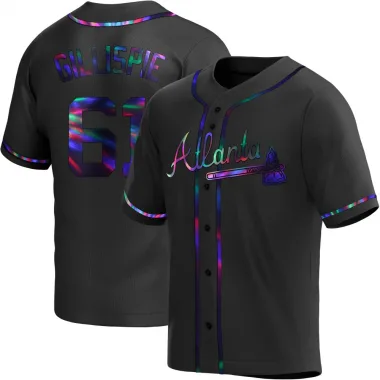 Black Holographic Replica Connor Gillispie Youth Atlanta Alternate Jersey