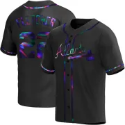 Black Holographic Replica David Fletcher Youth Atlanta Alternate Jersey