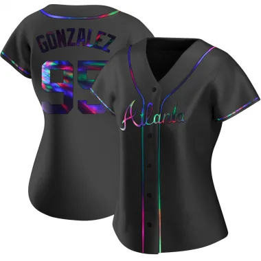 Black Holographic Replica Domingo Gonzalez Women's Atlanta Alternate Jersey