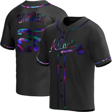 Black Holographic Replica Gene Garber Youth Atlanta Alternate Jersey