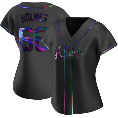 Black Holographic Replica Grant Holmes Women's Atlanta Alternate Jersey