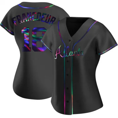 Black Holographic Replica Jeff Francoeur Women's Atlanta Alternate Jersey