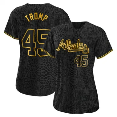 Black Replica Chadwick Tromp Women's Atlanta Snake Skin City Jersey