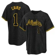 Black Replica Christian Cairo Youth Atlanta Snake Skin City Jersey