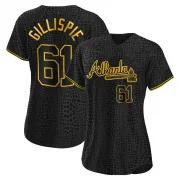 Black Replica Connor Gillispie Women's Atlanta Snake Skin City Jersey