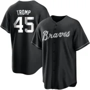 Black/White Replica Chadwick Tromp Youth Atlanta Jersey