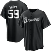 Black/White Replica Zack Short Youth Atlanta Jersey