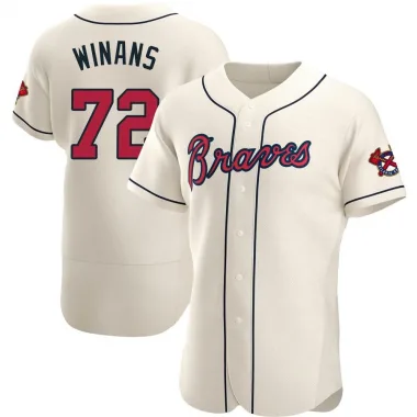 Cream Authentic Allan Winans Men's Atlanta Alternate Jersey