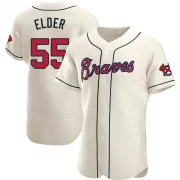 Cream Authentic Bryce Elder Men's Atlanta Alternate Jersey