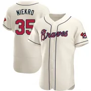 Cream Authentic Phil Niekro Men's Atlanta Alternate Jersey