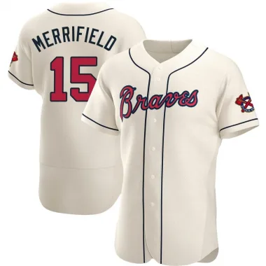 Cream Authentic Whit Merrifield Men's Atlanta Alternate Jersey