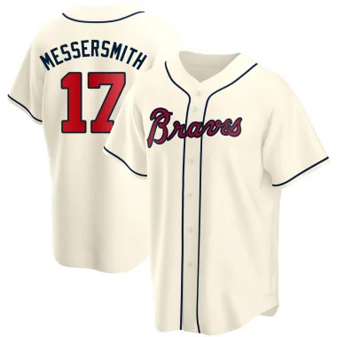 Cream Replica Andy Messersmith Men's Atlanta Alternate Jersey