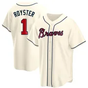 Cream Replica Jerry Royster Youth Atlanta Alternate Jersey