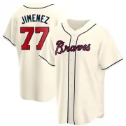 Cream Replica Joe Jimenez Youth Atlanta Alternate Jersey