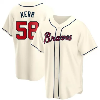 Cream Replica Ray Kerr Youth Atlanta Alternate Jersey