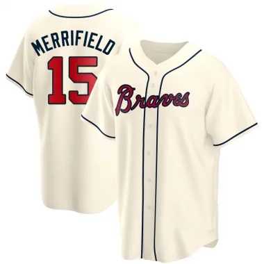 Cream Replica Whit Merrifield Youth Atlanta Alternate Jersey