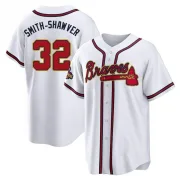 Gold Replica AJ Smith-Shawver Youth Atlanta White 2022 Program Jersey