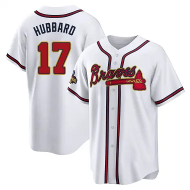 Gold Replica Glenn Hubbard Men's Atlanta White 2022 Program Jersey