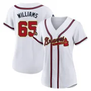 Gold Replica Luke Williams Women's Atlanta White 2022 Program Jersey