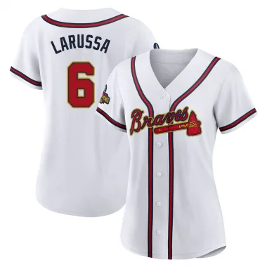 Gold Replica Tony Larussa Women's Atlanta White 2022 Program Jersey