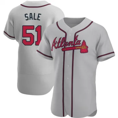 Gray Authentic Chris Sale Men's Atlanta Road Jersey