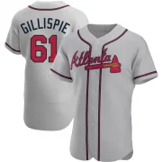 Gray Authentic Connor Gillispie Men's Atlanta Road Jersey