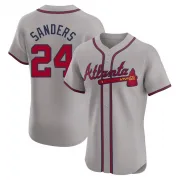 Gray Elite Deion Sanders Men's Atlanta Road Jersey