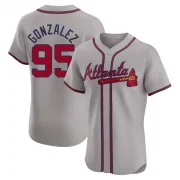 Gray Elite Domingo Gonzalez Men's Atlanta Road Jersey