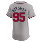 Gray Elite Domingo Gonzalez Men's Atlanta Road Jersey