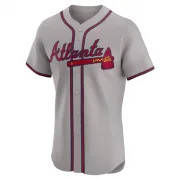 Gray Elite Eli White Men's Atlanta Road Jersey