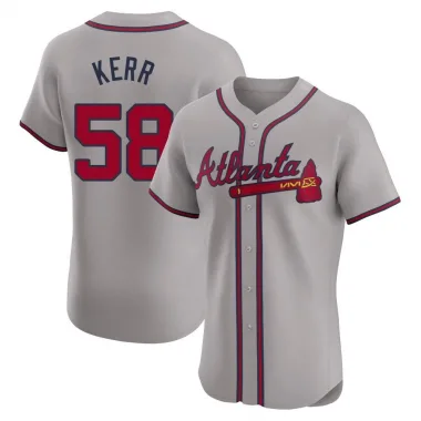 Gray Elite Ray Kerr Men's Atlanta Road Jersey