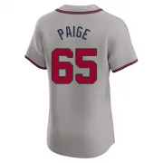 Gray Elite Satchel Paige Men's Atlanta Road Jersey