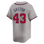 Gray Limited Cito Gaston Men's Atlanta Away Jersey