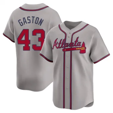 Gray Limited Cito Gaston Men's Atlanta Away Jersey