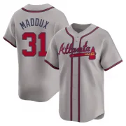 Gray Limited Greg Maddux Men's Atlanta Away Jersey