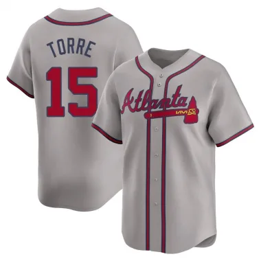 Gray Limited Joe Torre Men's Atlanta Away Jersey